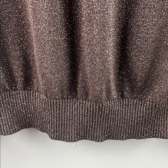 Liz Claiborne Elegant Metallic Brown Sweater Size XXL - Picture 8 of 9
